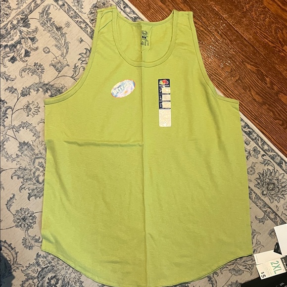 Fruit of the Loom Lime Green Men's Tank Top - Picture 1 of 2